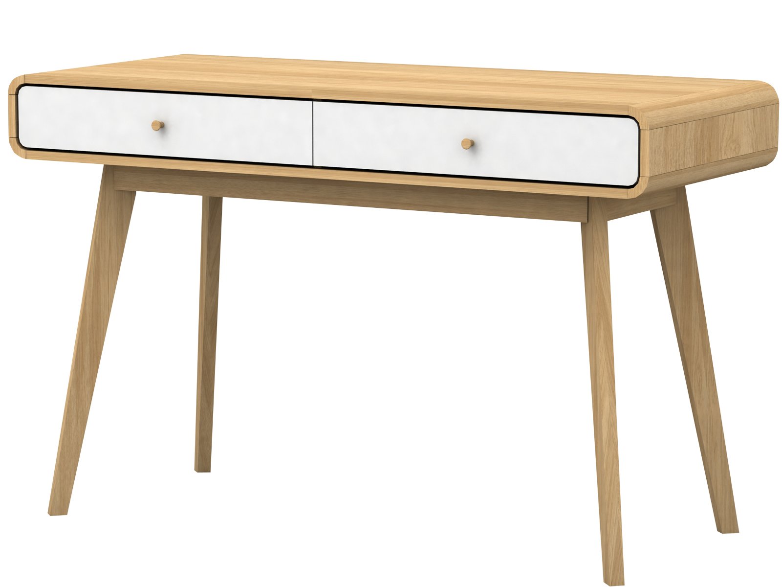 Buy Computer Desk Home Office Console Table With 2 Drawers Workstation