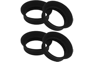 SUPVOX 4pcs Soft Rubber Eyepiece Eye Cup Protective Covers for 1.25 Inch Telescope and Stereo Microscope