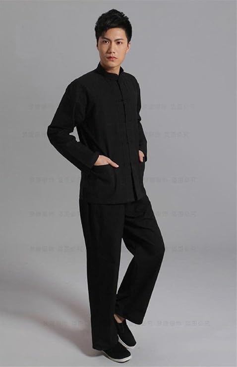 Amazon Co Jp Yoyo House 多色 カッコイイ カンフーシャツ チャイナ服 男性 長袖 太極拳服 中国風 コットン 服 ファッション小物