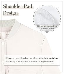 Modegal Women's Fall Varsity Bomber Jackets Long