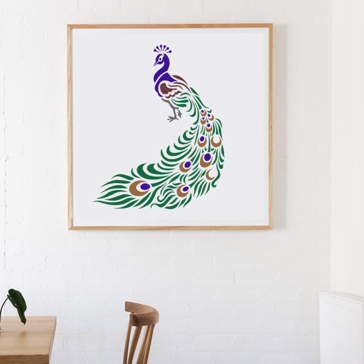 CraftStar Large Peacock Stencil - Reuseable Bird Stencil, A1 - Image 3