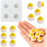 Mini Hatching Chick Figurine Resin Silicone Mold for DIY Fairy Garden Decor | Tiny Animals Epoxy Casting Mold for DY Micro Dollhouse Miniatures Landscape Car Dashboard Jewelry Making Crafts