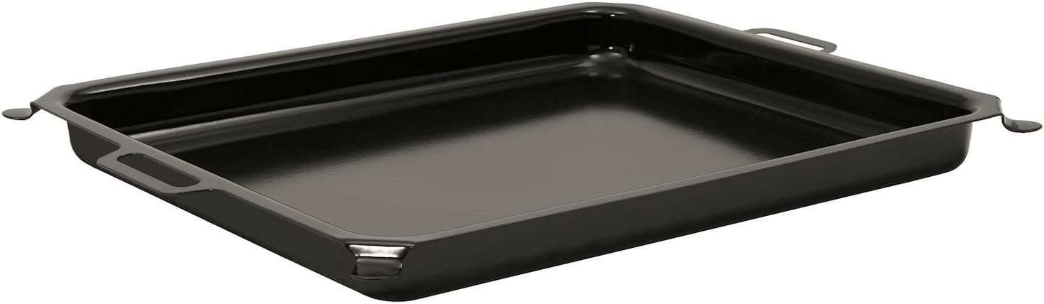 BBQ-Toro Emaillierte Pfanne 64 x 52 x 5,5 cm | Stahl | für Edelstahl Gastrobräter (64 x 52 cm), 3-flammig