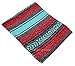 El Paso Designs Mexican Yoga Blanket | Colorful Falsa Serape | Park Blanket, Yoga Towel, Picnic, Beach Blanket, Patio Blanket, Soft Woven Saddle Blanket, Boho Home Décor (Red, Mint and Gray)