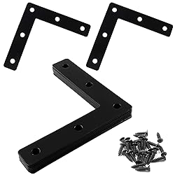 Jiozermi 20 Pcs Flat Corner Brace, L Type Shelf
