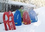 Rolly Toys Snow Max Red Sled Robust Steel Brakes Pull Rope Ages 3+ view 3