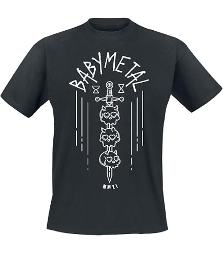 Amazon.com: Babymetal T Shirt Pixel Tokyo Band Logo Official Mens