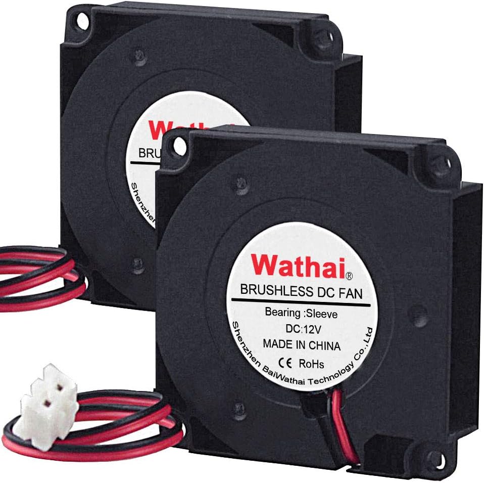 2Packs Wathai DC Blower Fan 4010 Radial Cooling Fan 5V 2 Pin DC 40mm x