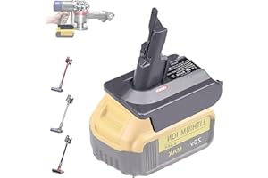 URUN 2-in-1 Adapter for Dewalt 20V/60V Battery to Fit Dyson V7/V8 Handheld Vacuum Cleaner - Compatible with V7/V8 Animal, Absolute, Motorhead Pro, Trigger