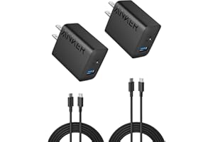 Anker iPhone 17/16 Charger, 2-Pack 20W Fast USB C Charger Block, for iPhone 16/16 Pro Max/15 Series/iPad Pro and More... ($15.99)