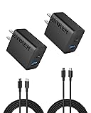 Anker iPhone 17/16 Charger, 2-Pack 20W Fast USB C