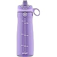 Pogo Plastic Water Bottle with Straw Lid and Carry Handle, Reusable, BPA Free, Dishwasher Safe, Perfect for Travel, School, Outdoors, and Gym | 32oz, 40oz
