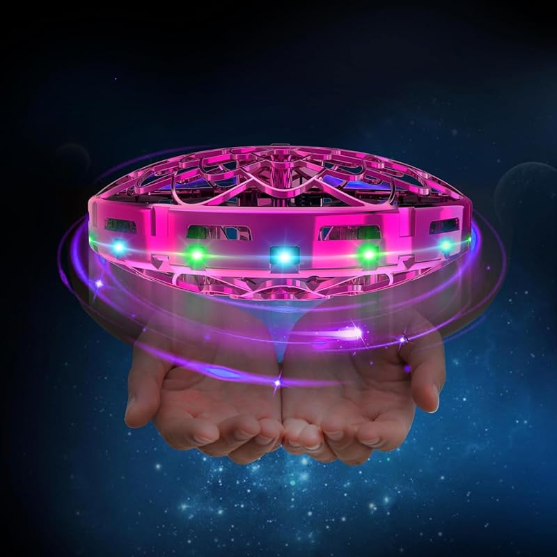 Semai Flying Toy Drone for Kids 360° Gesture Control LED UFO Indoor Outdoor