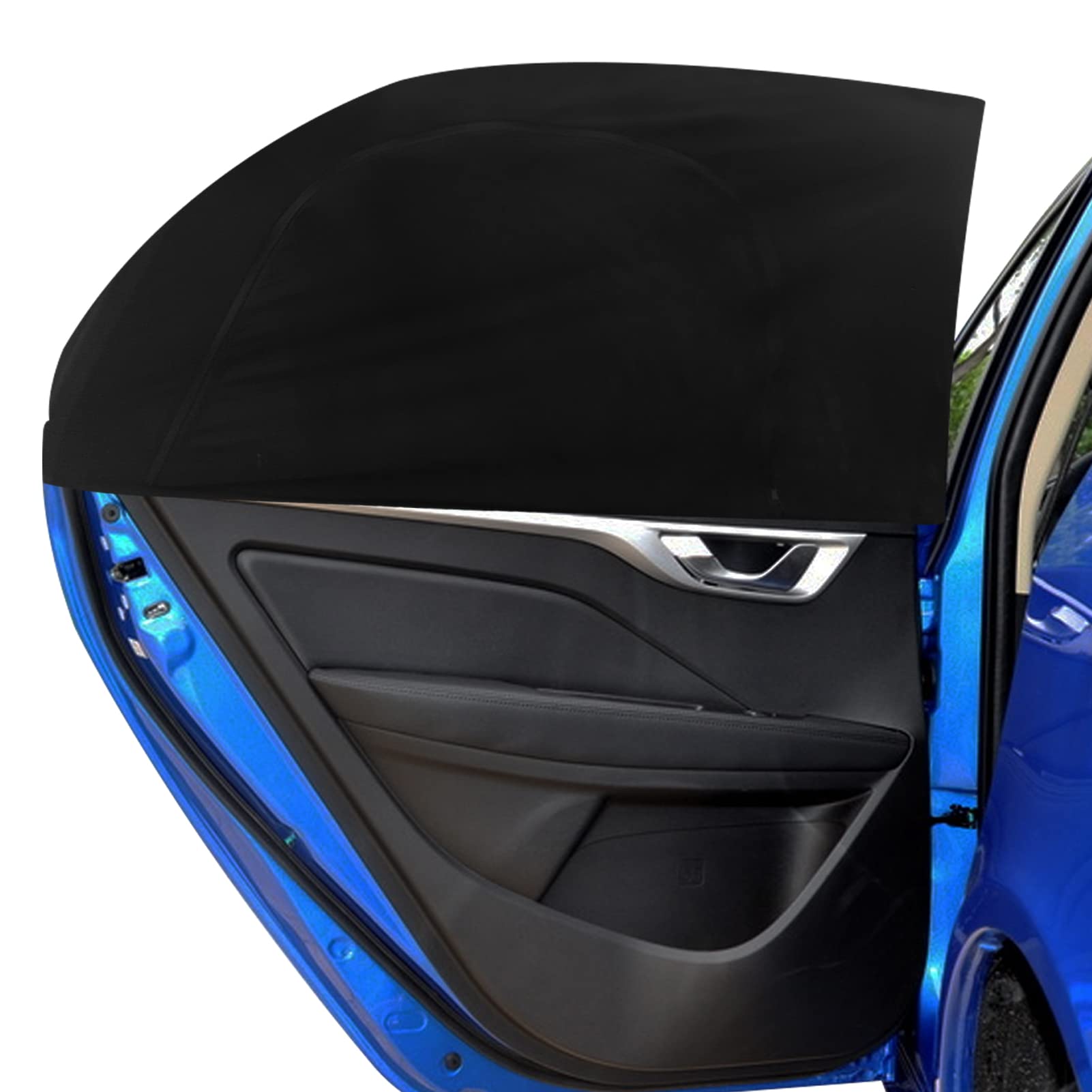 Baby Window Shade Car, 2Pack Car Side Window Sun Shade, Sun Shades for Car Windows, Car Sun Shade Blocking Car Mosquito Net for Baby, Double Layer Design, Car Accessories Blinds Fits Most Vehicles