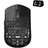 Darmoshark M5Air Mini Fingertip Grasp Gaming Mouse Carbon Fiber,Tri-Mode 8K/Bluetooth Mouse Up to 30000DPI,PAW3950 Optical Sensor Lightweight 31g,5 programmable Button,Computer Mouse for Laptop,PC,Mac