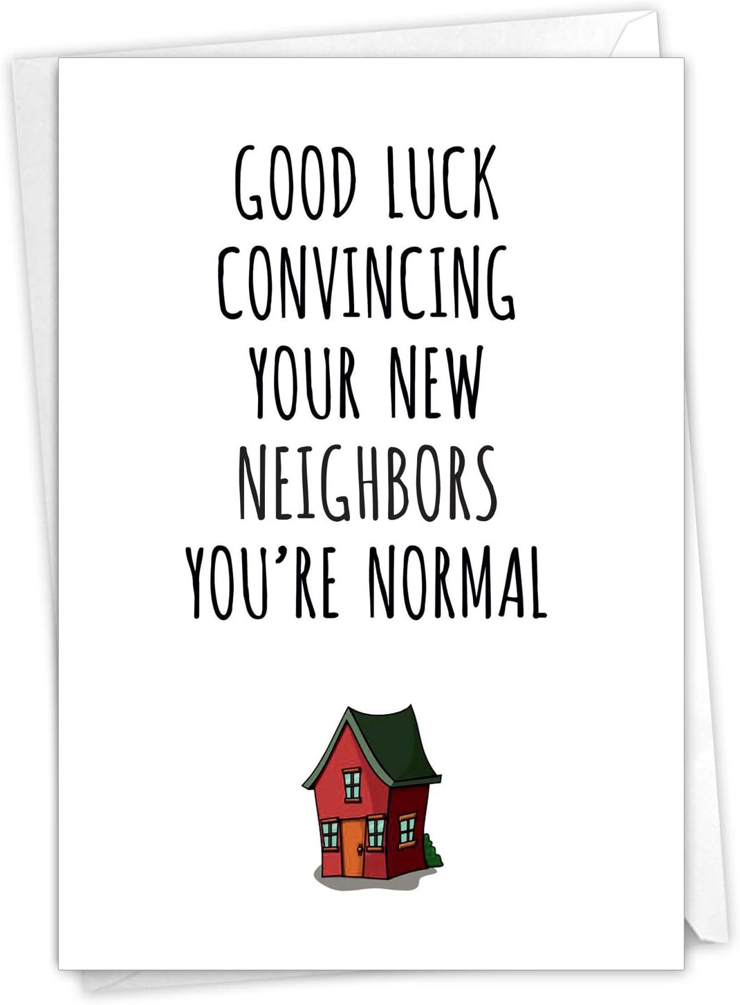 NobleWorks New Neighbors - New Home Greeting Card with Envelope (4.63 x 6.75 Inch) - C9298NHG