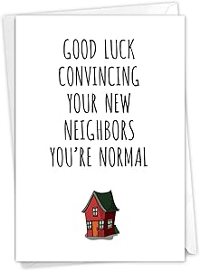 NobleWorks New Neighbors - New Home Greeting Card with Envelope (4.63 x 6.75 Inch) - C9298NHG