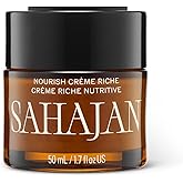 Sahajan Nourish Crème Riche with Vitamin C + Centella | Clinically-Proven Clean Ayurvedic Anti-Aging Rich Facial Moisturizer | Fine Lines & Wrinkles, Firming, Anti-Aging | 1.7 fl oz