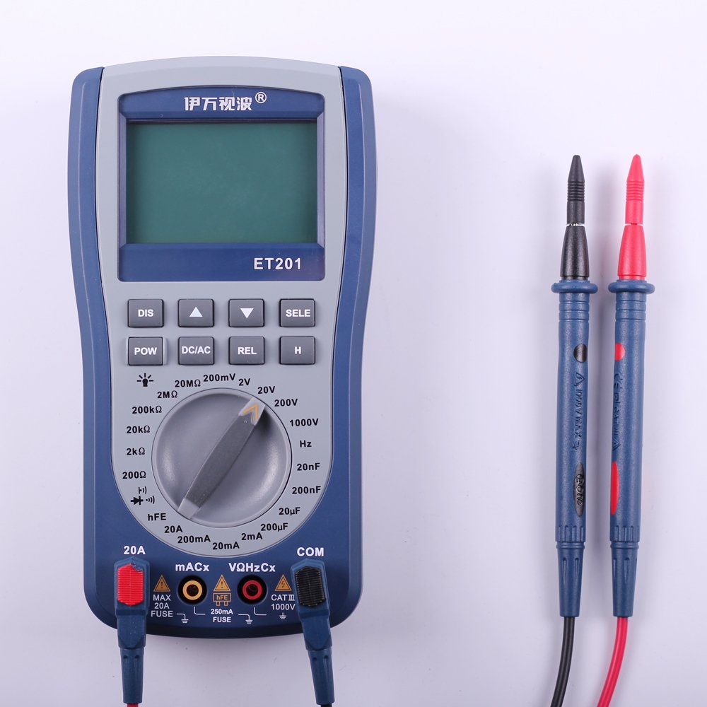 Multímetro digital con pantalla LCD OT  Osciloscopio portátil de onda de señal