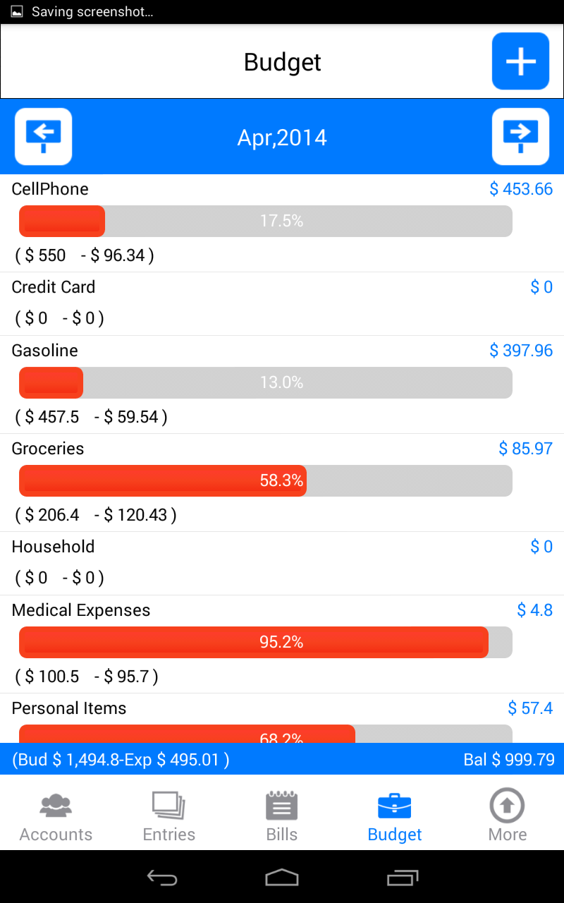 Money Log : Budget Manager (Kindle Tablet Edition)