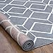 Antep Rugs Kashan King Collection Trellis Polypropylene Indoor Area Rug (Grey/Cream, 5' x 7')