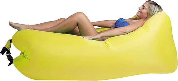 Air Lounger to go 2.0 gelb 180 cm Luftsofa Luftsessel Luftliege
