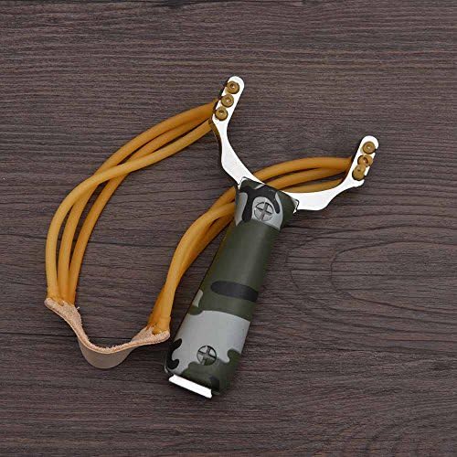 Hillside Fire Camouflage Powerful Sling Shot Slingshot Aluminium Alloy Slingshot Bow Catapult Outdoor Hunting Sling Shot Hunt Tool Travel Kits