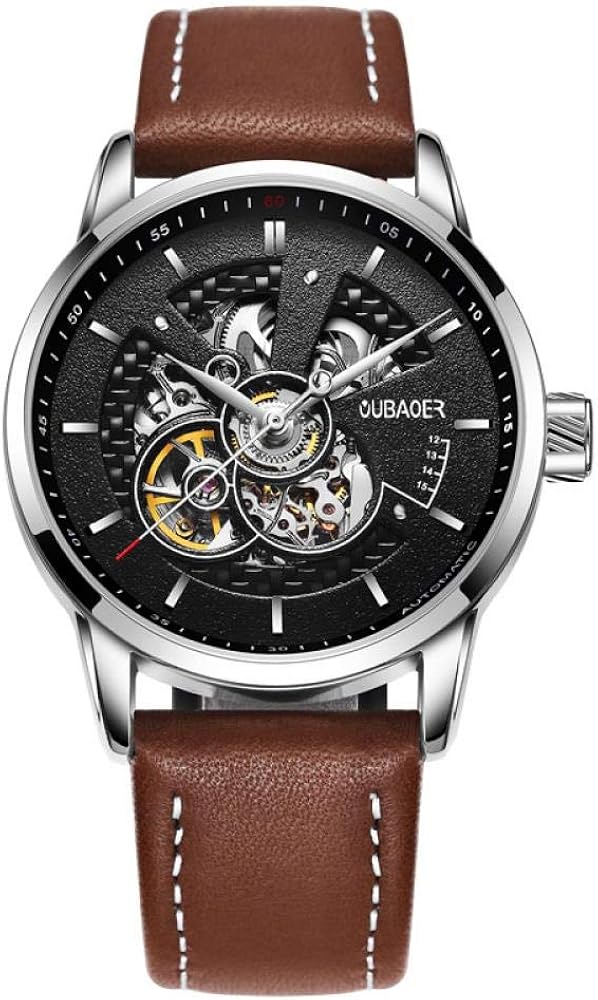 Montres Hommes Montre Mécanique À Remontage Manuel avec Bracelet en Cuir Et Bracelet Creux en Montres Hommes Montre Mécanique À Remontage Manuel avec Bracelet en Cuir Et Bracelet Creux en