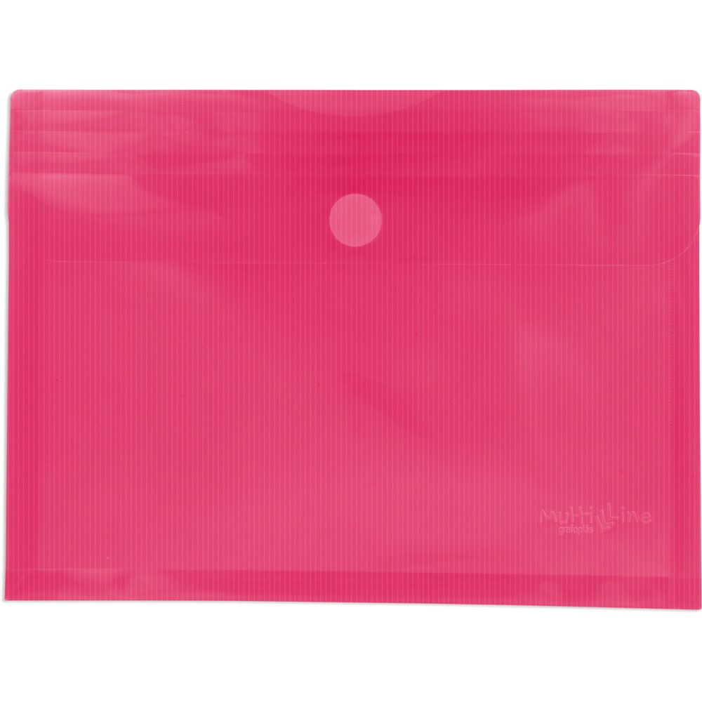 Grafoplás 04872954 – Fools+ Plastic Envelopes with Gusset – Pack of 5 Pink