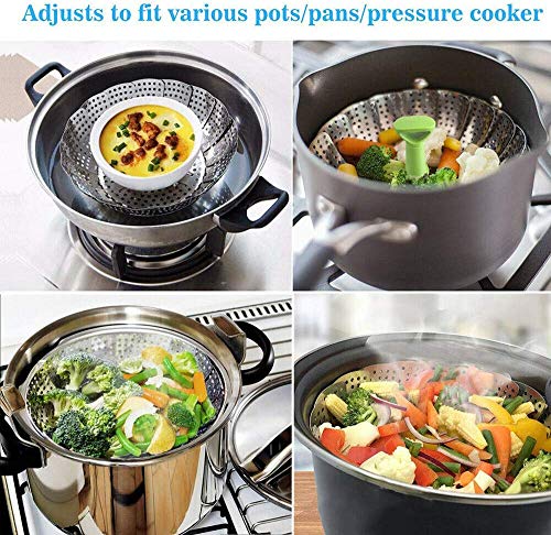 Steamer Basket Vegetable Steamer Stainless Steel Veggie Steamer Insert