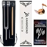 OM 136.1hz Weighted Tuning Fork with Reflex Hammer for Healing Chakra Set,Healing/Sound Therapy, Aluminum Alloy Sensory Tuning Fork Activator for Healing, Therapy Non Magnetic