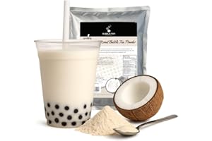1kg Coconut Bubble Tea Powder | Creamy Tropical Boba Drink Mix with Real Coconut | 33 Servings | Gluten Free, Vegetarian, Lac
