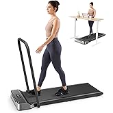 WalkingPad Z1R Foldable Walking Pad with Handle Bar Under Desk Treadmill | 5 MPH Max Speed, Removable Handrail, Fold-in-half Walking Treadmills for Home