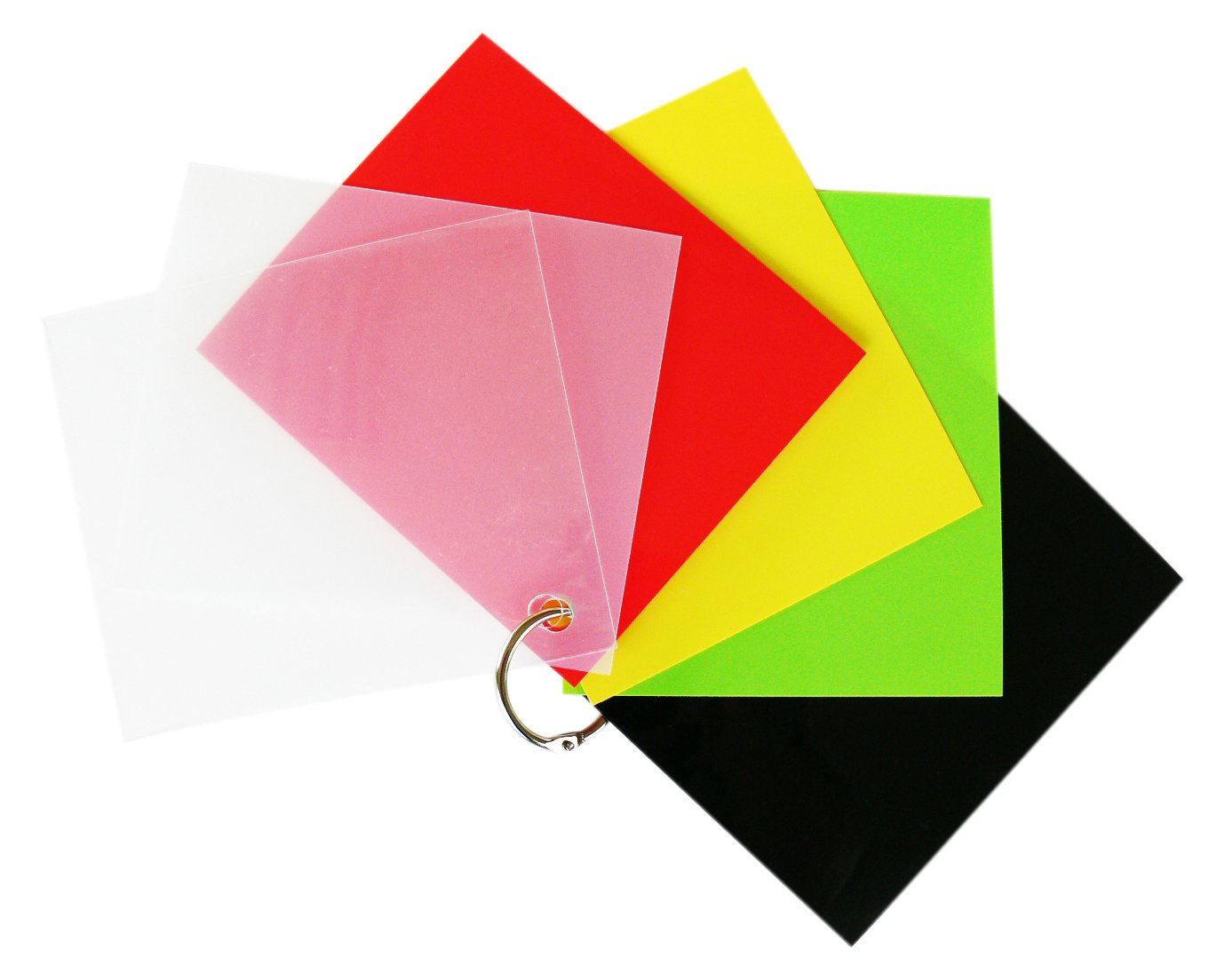 Diam's DI42260 Sheets (Crystal, Transparent, Black, Yellow, Red, Green), Assorted Colours, 27, 9 x 21, 6 x 0, 1 cm