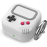 TRONWIN Galaxy Buds Pro 2 case, Retro Game Design Case for Samsung Galaxy Buds 2 Pro/Live/Fe, Silicone Case Cover for Men/Women (Light Grey)