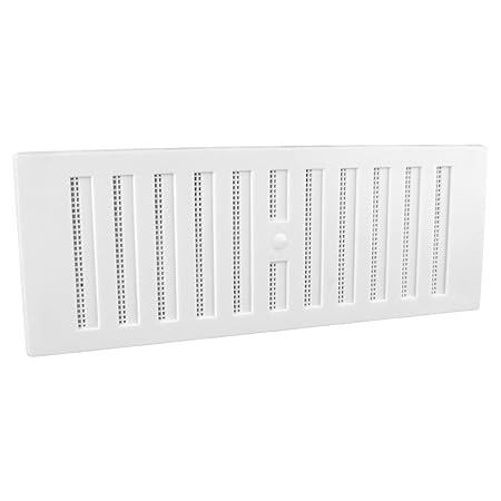 9' x 3' Weiß Kunststoff Einstellbare Air Vent Gitter mit Flyscreen Abdeckung