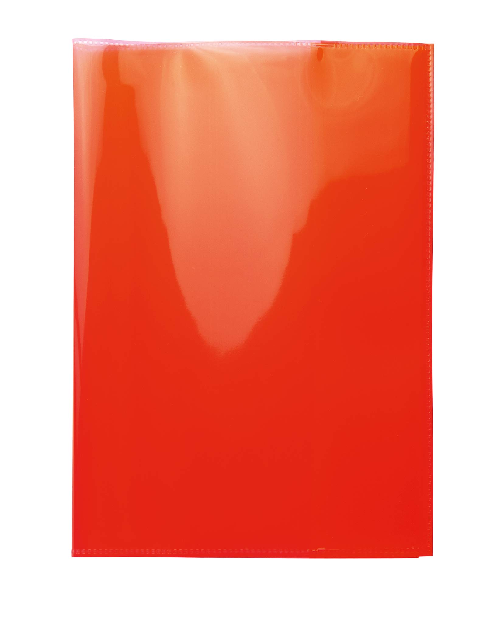 HERMA 19616 Exercise Book Covers A5 Transparent Red Made of Strong Polypropylene Film Washable Extra Thick for School Notebooks Coloured Pack of 10 โ image 1
