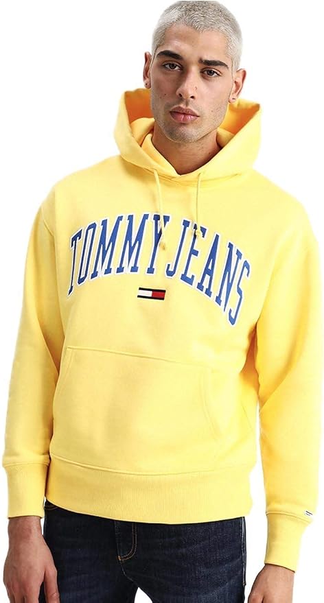 Tommy Jeans Yellow Sweatshirt Online 