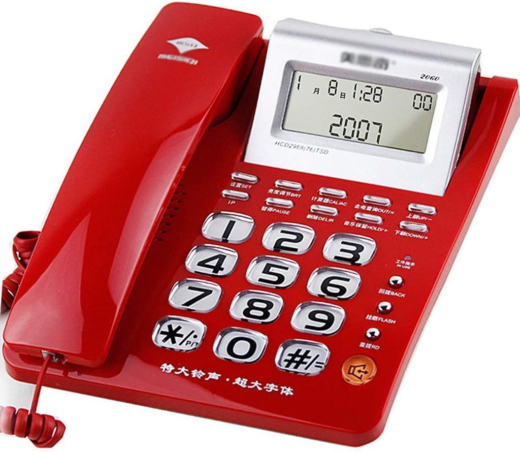 Retro Telephone, Corded Telephone Landline Corded Telephone LCD