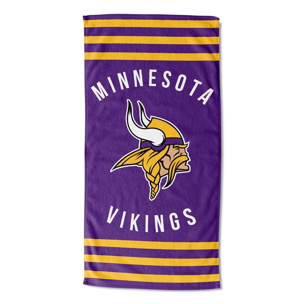 Northwest NFL Minnesota Vikings Unisex-Adult Beach Towel, 30" x 60", Stripes