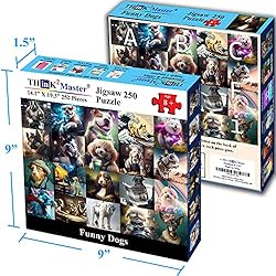 Think2Master Funny Dogs 250 Pieces Jigsaw Puzzle