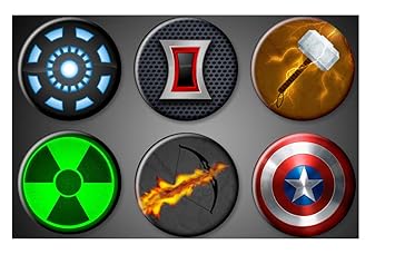 Amazon Avengersピンシンボル1 75 Marvelスーパーヒーロー