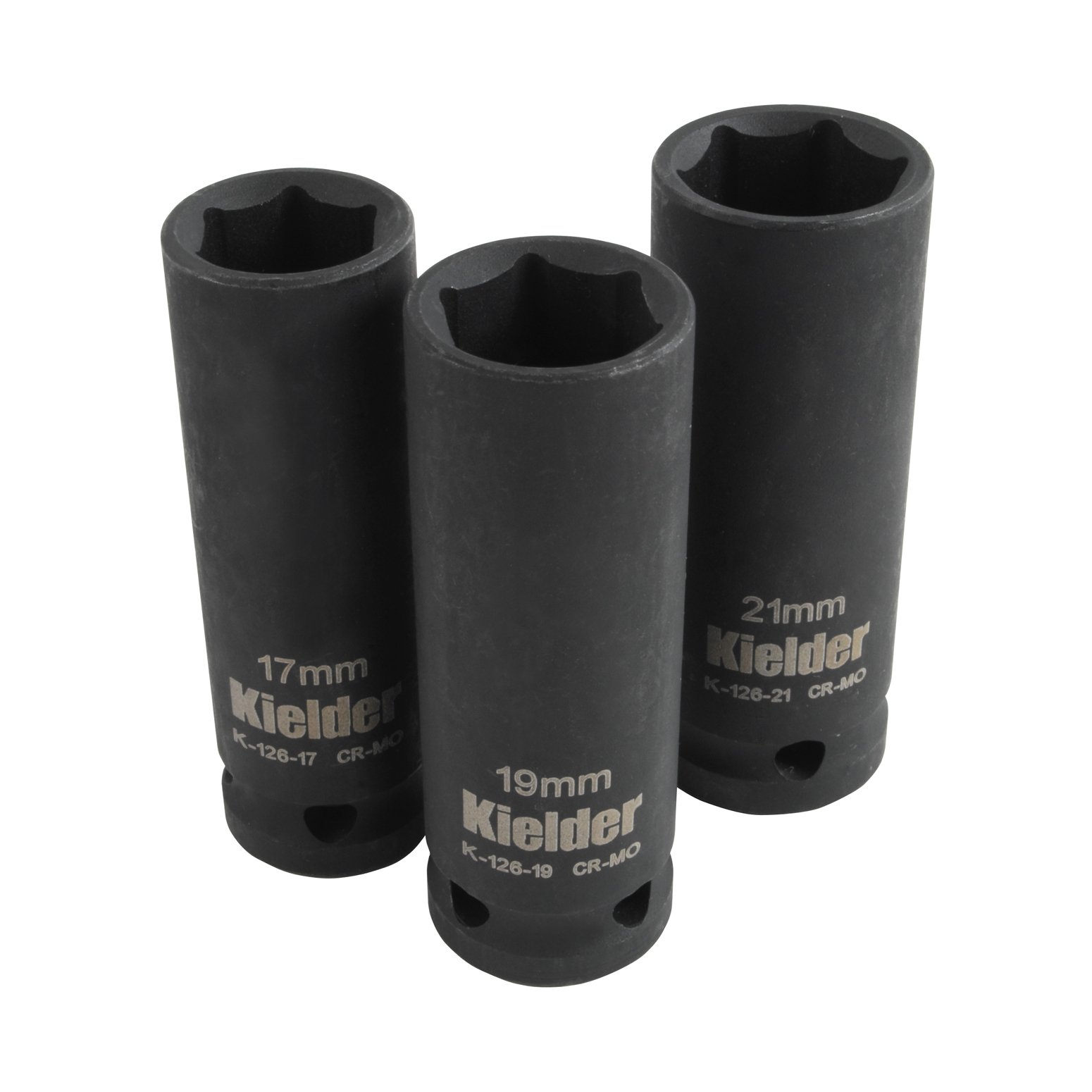 Kielder KWT-126-01 1/2" Deep Impact Socket Set (3pc - 17, 19 & 21mm)