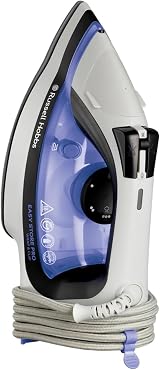Russell Hobbs Easy Store Pro Steam Iron 2400W, 180g Boost, Ceramic Soleplate view 2