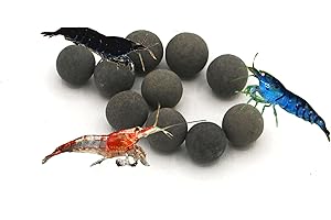 AWESOME AQUATIC Awesome Industries Betta & Shrimp Tourmaline Mineral Balls Aquarium Water Conditioner Over 30 Elements Improves Water Quality, pH Balance, Health, Color & Breeding (10 Pack Regular)