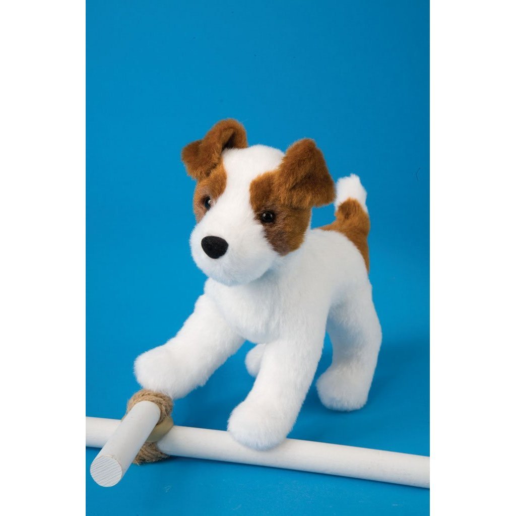 Douglas Feisty JACK RUSSELL 8" Plush Stuffed Puppy Dog Cuddle Toy NEW