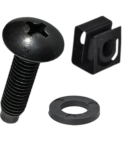 thumbnail image 2 of RackGold 10-32 Cage Nuts & Screws With Washers - 25-Pack, Zinc, USA Made For Server Racks 2 of 14