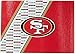 Duck House NFL San Francisco 49Ers Tempered Glass Cutting Board with Display Stand, White,10