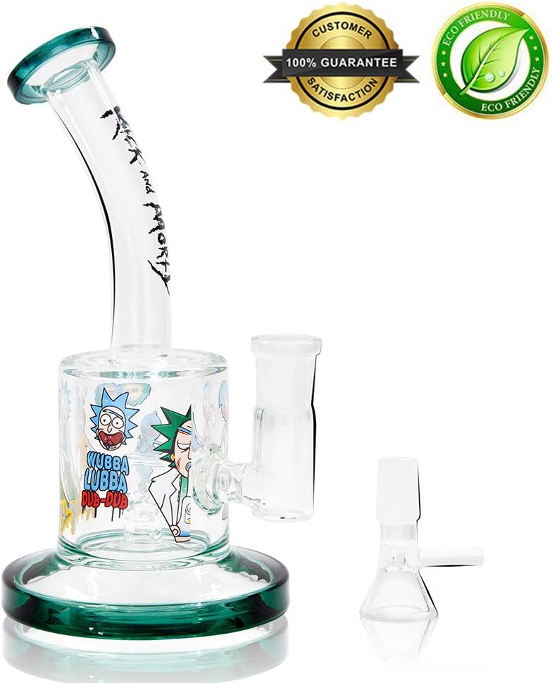 Amdrfo Glass Vase Unique Colorful Design Art Bottle(Cartoon)