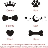 EDSG Dog Tags for Pets Engraved UK Slide On Personalised Silent ID Tag Black view 2